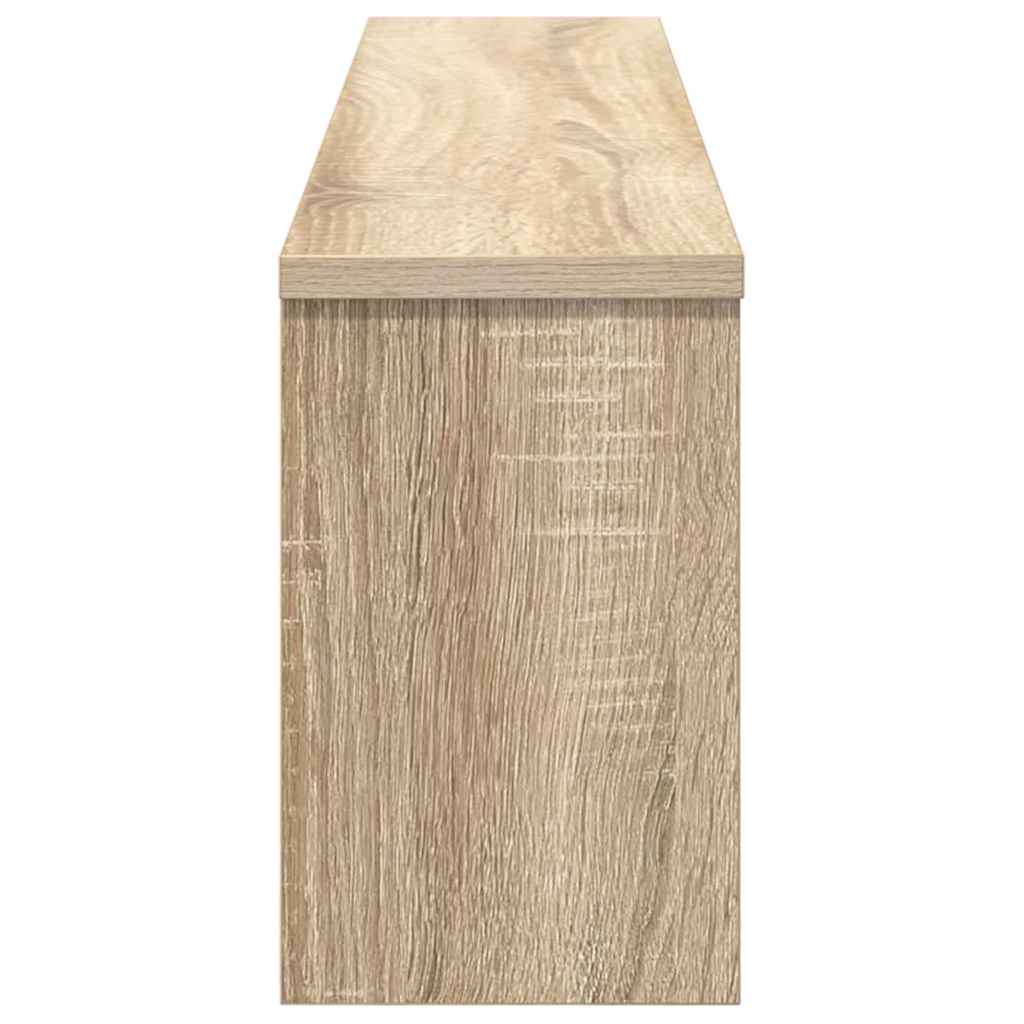 Wall Mounted Nightstand Sonoma Oak 100 X 16 X 26 Cm