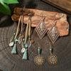 Retro Bohemian Woven Tassel Earrings In Niche Forest Style