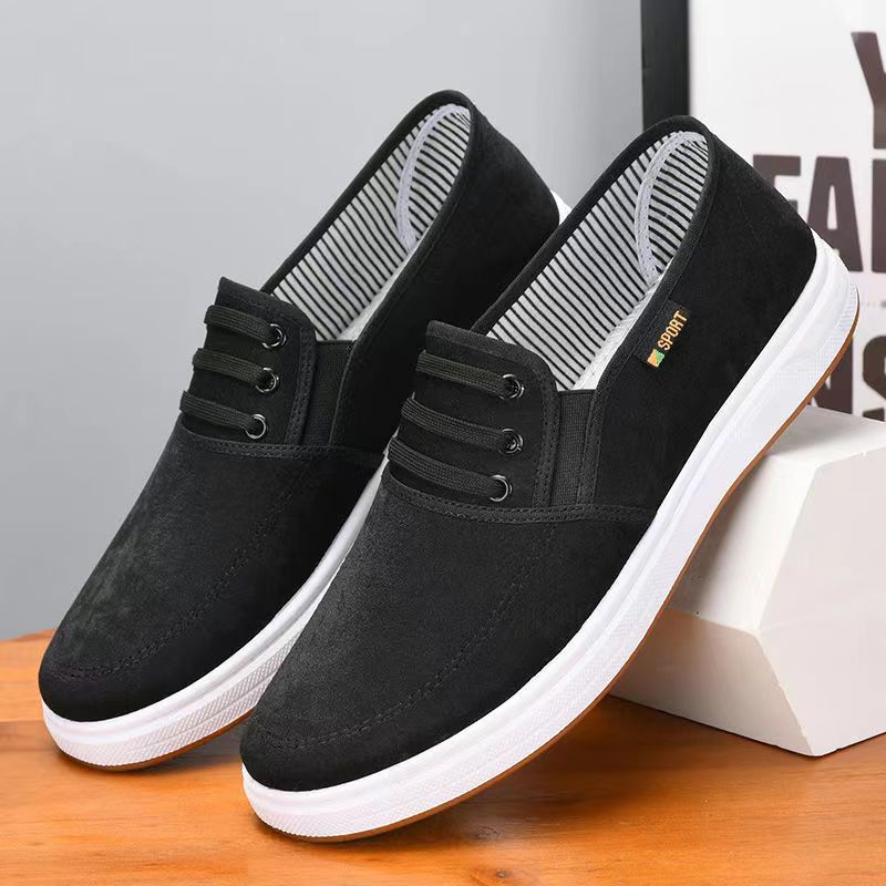 summer, spring and autumn beef tendon sole cloth shoes breathable, wear-resistant and non-slip canvas shoes casual shoes