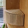 Corner Basket In A Fan Shape for Storing Clothes, Newspapers And Books