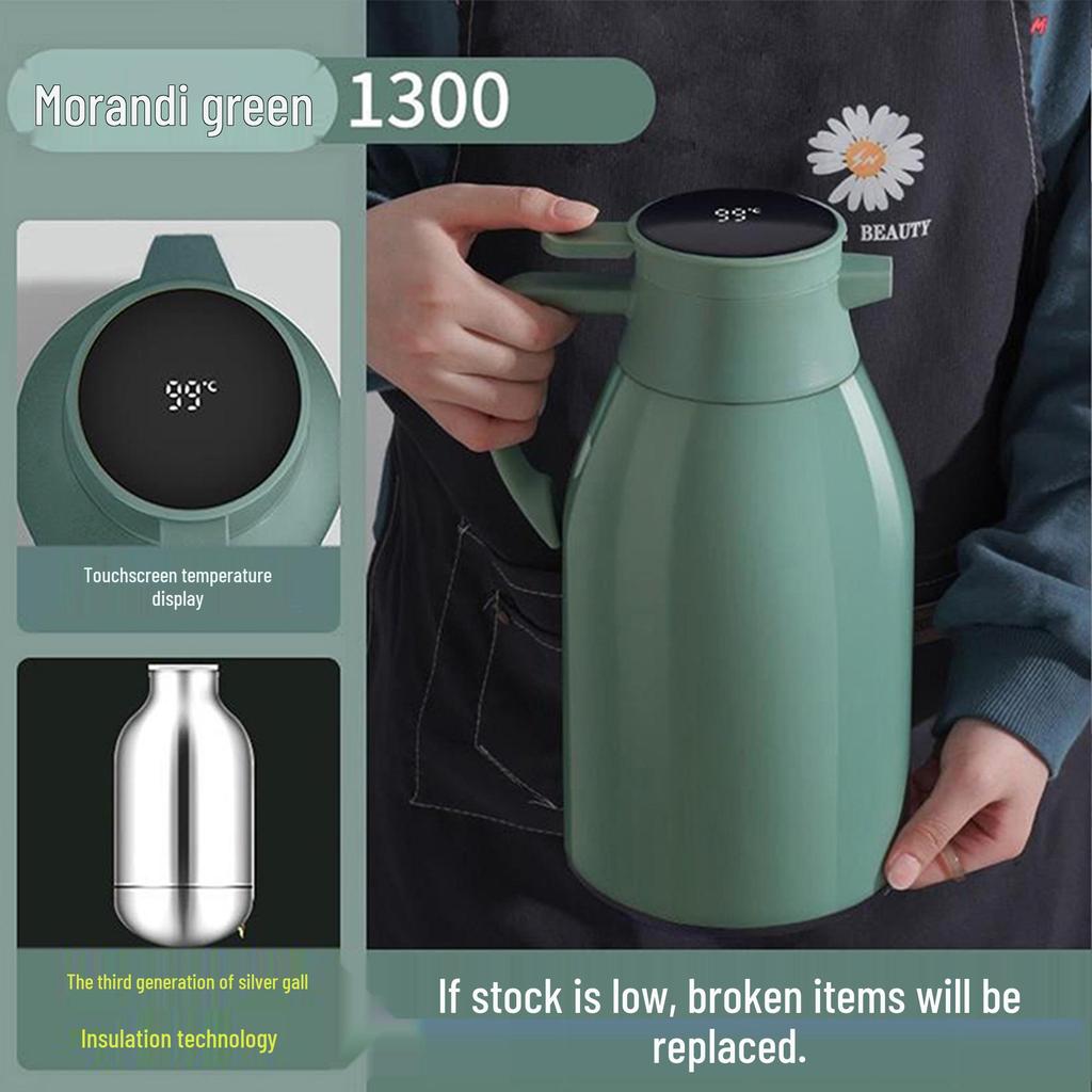 2026 Smart Temperature-Control Kettle: Large Capacity, Insulated, Temperature Display, Hot Water Bottle for Home Use.