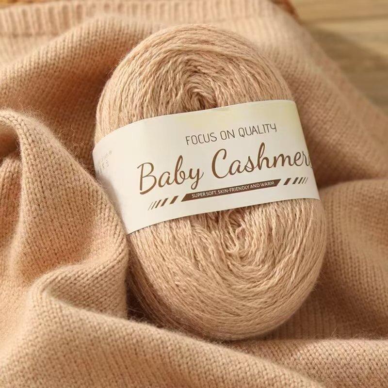 50g Cashmere Thread,Scarf Yarn,Hand-woven DIY Knitting Medium Thick Wool Ball,Hand-woven Mink,Free Boyfriend Material Package