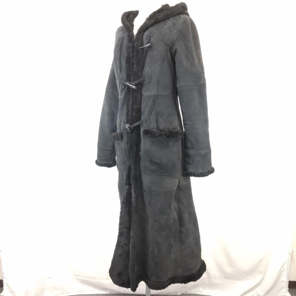 SHEARLING Bulgaria High-Quality Lambskin Mouton Coat [9/Women M/Black](USED)