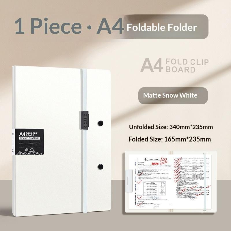 Foldable Folders A4 To A5 Folder A4 Folding Board Student Test Paper Storage Folder Organize Folder File Contract Folder