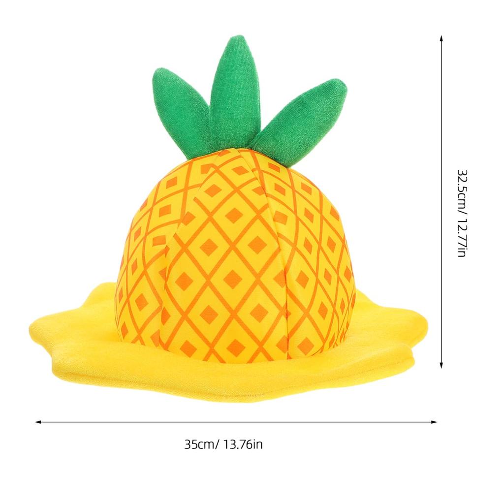 PACKOVE Pineapple Fruit Cute Costume Soft X X Adult Party Perfect for Halloween and Events Hat, Headpiece, Accessory, Material, 13.78 12.80 12.60