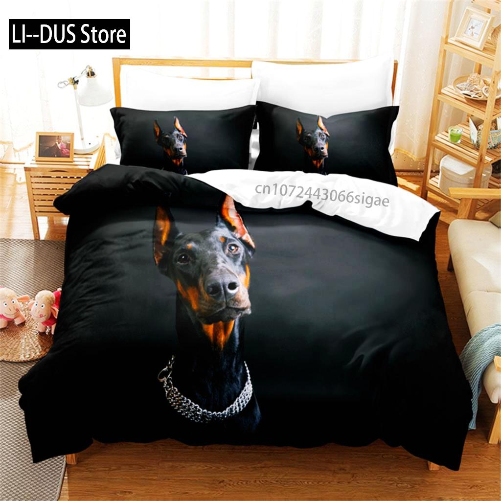 Cute Animals Dogs Bedding Set Duvet Cover Set 3d Bedding Digital Printing Queen Size Bedding Set Fashion Design