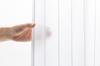 Univer Lace UV Protection 100cm Wide x 133cm Set of Tram Lace Curtains, (Over 75%), Mirrored, Energy-Saving, Long, 2, Washable, Gray,