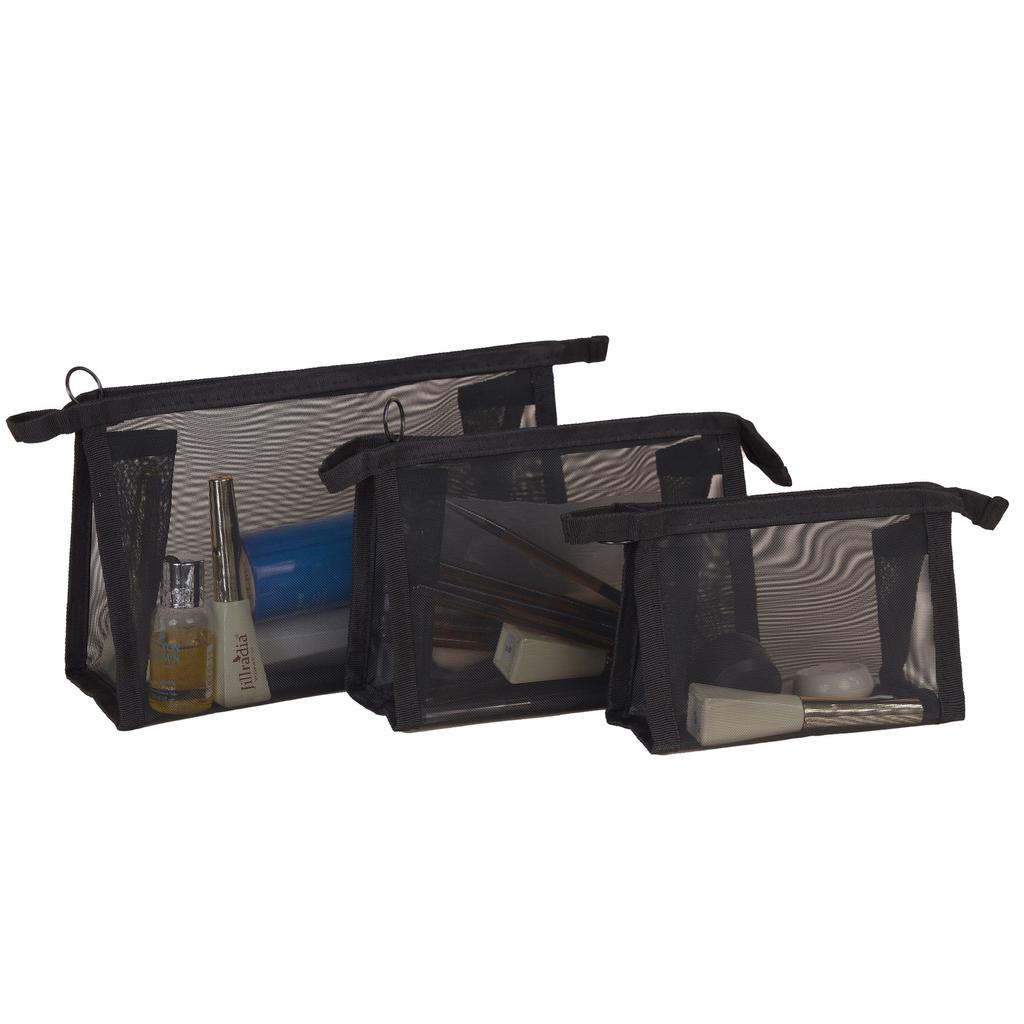 Nylon Mesh Cosmetic Bag Portable Large Capacity Transparent Travel Lipstick Storage Bag Printable Wash Storage Bag