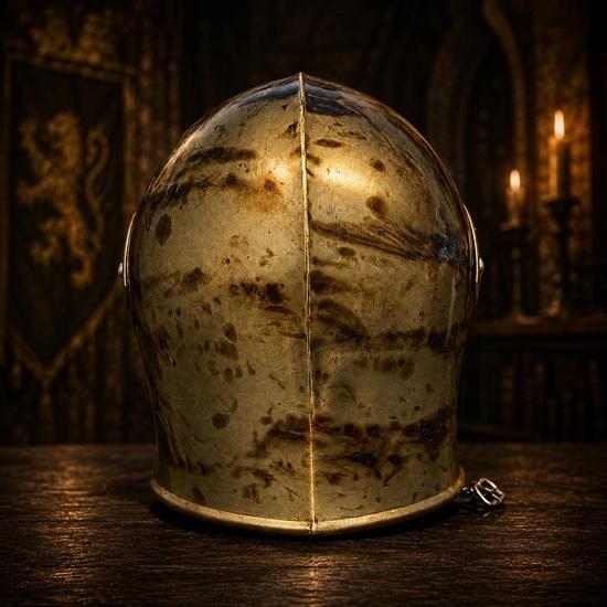 Medieval Barbuta Helmet Handmade from Steel  Authentic Knight Armor for LARP, Cosplay & Display