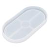 Raised Rim Oval Resin Tray Mold Oval Shape DIY Silicone Mold Silicone Tray Mold  Tea Coaster