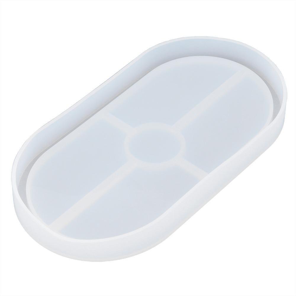 Raised Rim Silicone Tray Mold Oval Shape Epoxy Resin Mold DIY Silicone Mold  Jewelry Display Making