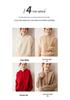 Women's Super Thick Cashmere Knit Hoodie - Autumn/Winter Long Sleeve Loose Casual Pullover Sweater