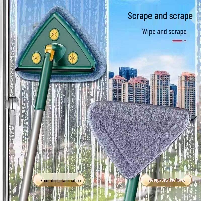 Triangle Ceiling and Wall Duster with Soft Bristles
