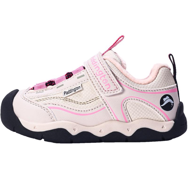 Paddington Bear Toddler Sports Shoes: 2025 Winter Warm Velvet Sneakers for Boys & Girls