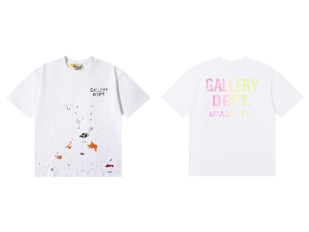 GALLERY DEPT American Tide Tie-Dye Graffiti Short-Sleeve T-Shirt