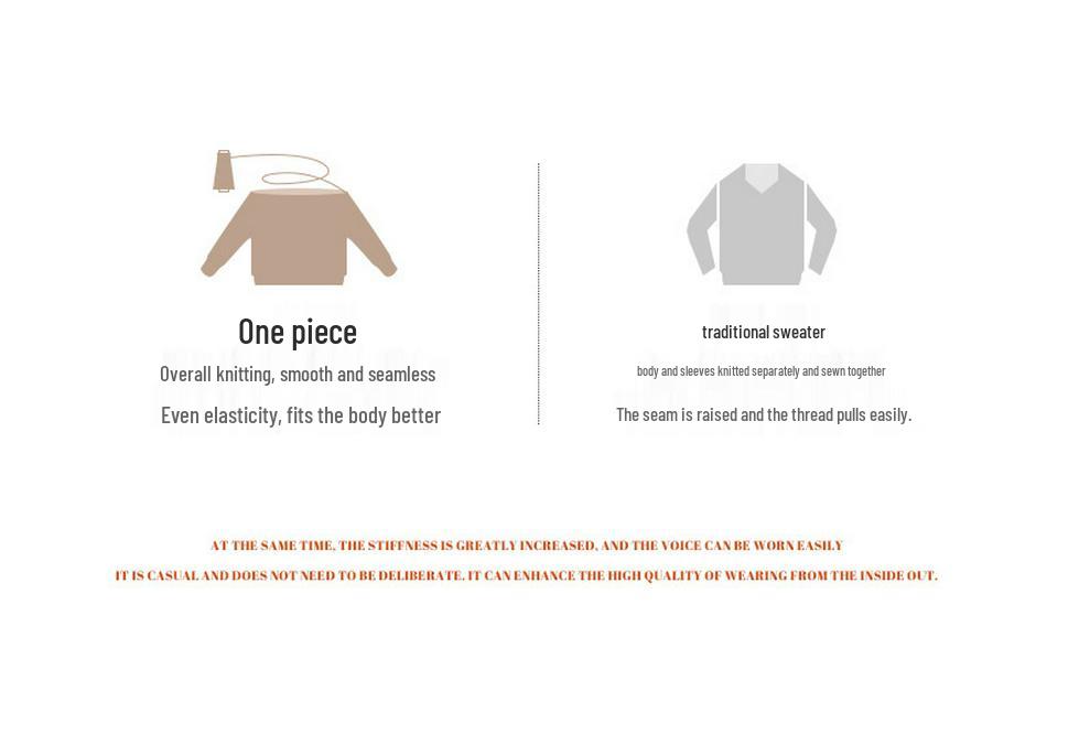 Women's Seamless Cashmere Half-High Neck Slim-Fit Sweater - Versatile Autumn/Winter Knitwear Base Layer
