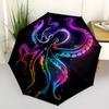 1pc Neon Octopus Automatic Open/Close Umbrella Compact Folding Umbrella, All-Season Portable Umbrella for Women/Men143