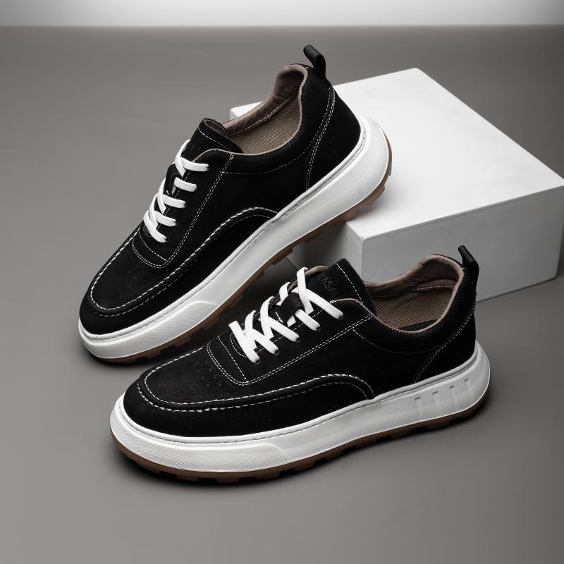 2025 Direct Supply Men's Casual Shoes 2025 New Retro Leather Board Shoes Men's Platform Lightweight Sports Men's Shoes