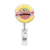 Telescopic Badge Holder Cute Glitter Reels, Acrylic Retractable with Clip, ID Name Tag Reel Card for Nurse Teacher Keychain Nurses