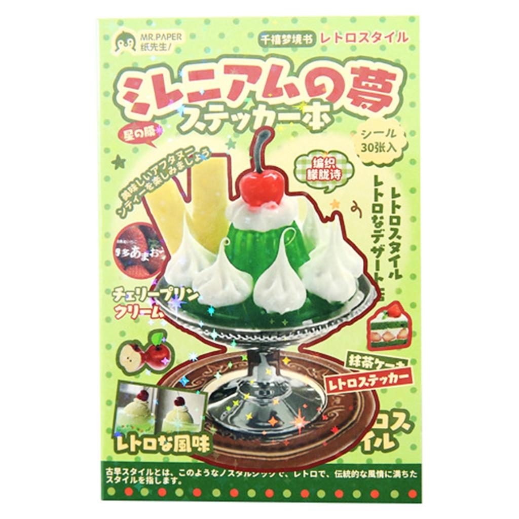 Food Dessert Cake Stickers Book Funny Trendy DIY Craft Decorative Sticker for Scrapbook Journal Album Phone Case Decor