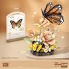 LOZ kinderspeelgoed set met kleine bouwstenen serie insecten gele bij tijger vlinder model assemblage meisjesspeelgoed cadeau