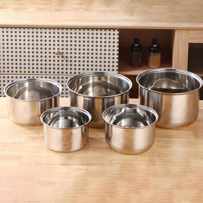 Yousheng Rice Cooker Inner Pot Replacement Stainless Steel High Volume Cooker Liner Cooker Inner Pot for Steaming Stewing Slow Simmering