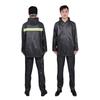 Raincoat for Men Women Long Button-up Zipper Pocket Detachable Hat Single Split Raincoat Rain Pants Outdoor Hiking Raincoat Long Sleeve Hooded Set