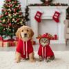 With Pockets Pet Elk Cosplay Costume Thickened Fleece Lining Cat Christmas Costume  for Dog Cat