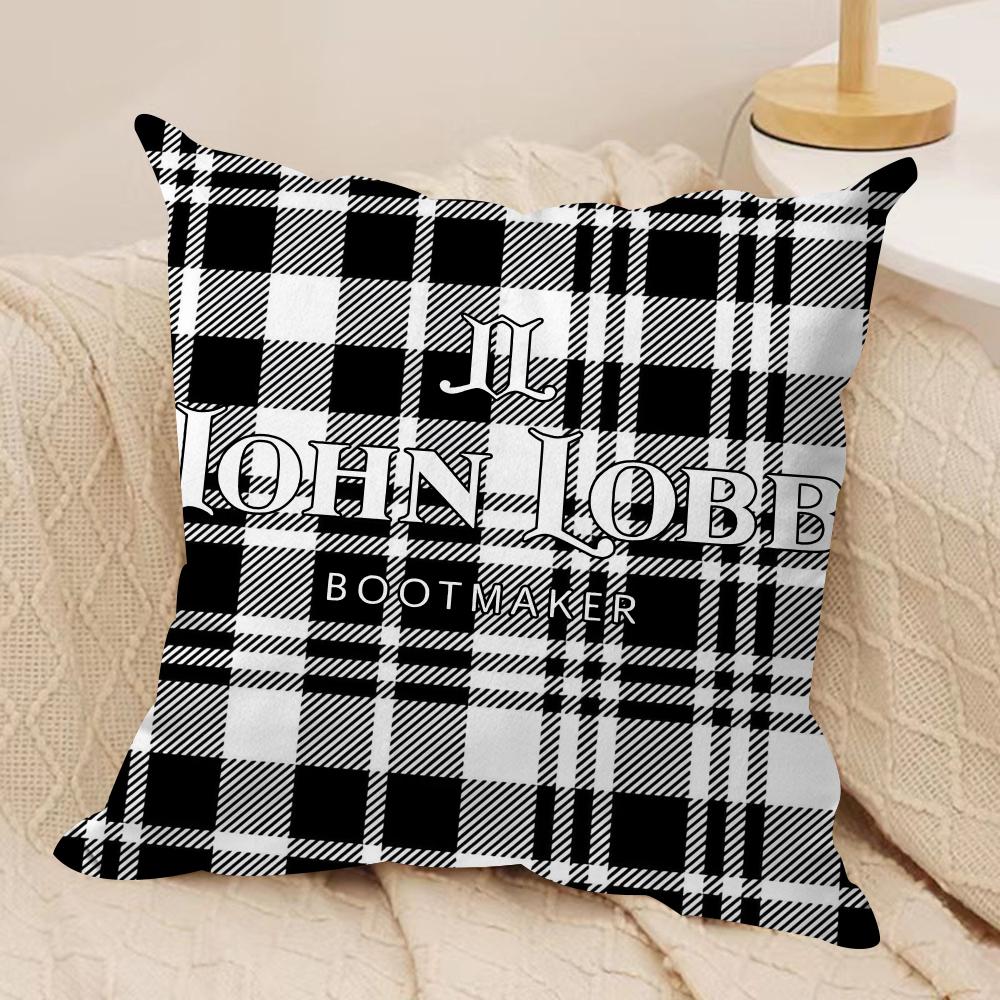 Brand J-JOHNS L-LOBB Cushion Cover Soft Plush Fabric Double-Sided Printed Sofa Cushion Cover for All Seasons Home Decor Gift