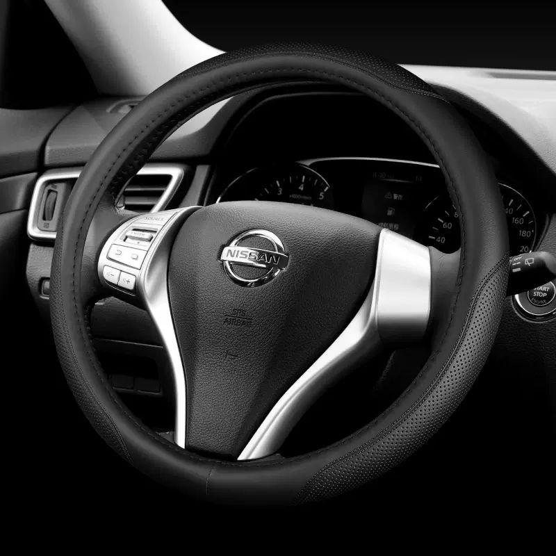 D0X Echte Lederlenkradabdeckung für Nissan Sylphy, Murano, Old Teana, Qashqai, Sunny, Livina, Tiida.