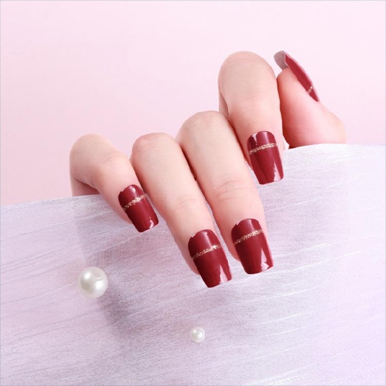 16 Streifen Nagellack-Aufkleber Nagelaufkleber Set für UV-Lampe Designer 3D Nägel Po