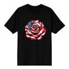 Adults Casual Daily Round Neck Independence Day Printed Short Sleeved T-shirt Letter Top