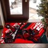 1PC Red Black Apex Rug Game Carpet, Floor Mat for Bedroom Living Room Entryway Rug, Home Decor Idea Gift for Christmas birthday