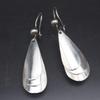 Used X593 Vintage MEXICO 925 Engraved Earrings Swing Swing Design Silver Mexican Jewelry Made In Mexico