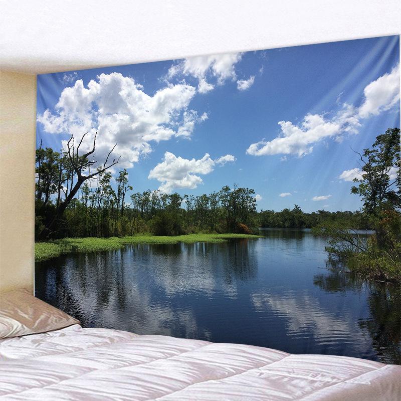 Nature Landscape Tapestry Beautiful Tropical Forest Wall Hanging Hippie Bedroom Living Room College Dorm Home Decorations