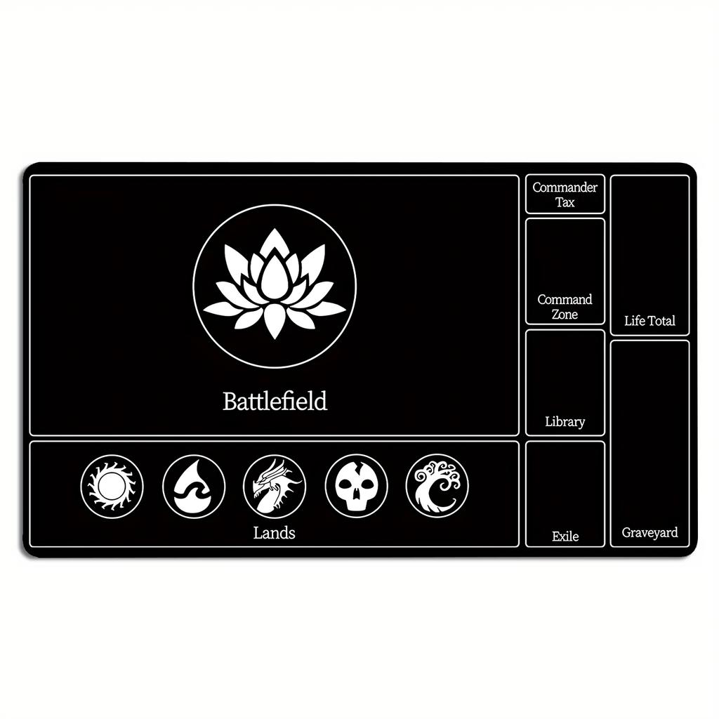 Xxl Magic Game Mat Tcg Ccg Trading Card Table 35x60cm Playmat Rule Area Rubber Mouse Pad For Party Gamer Pc Accessory Laptop Rug
