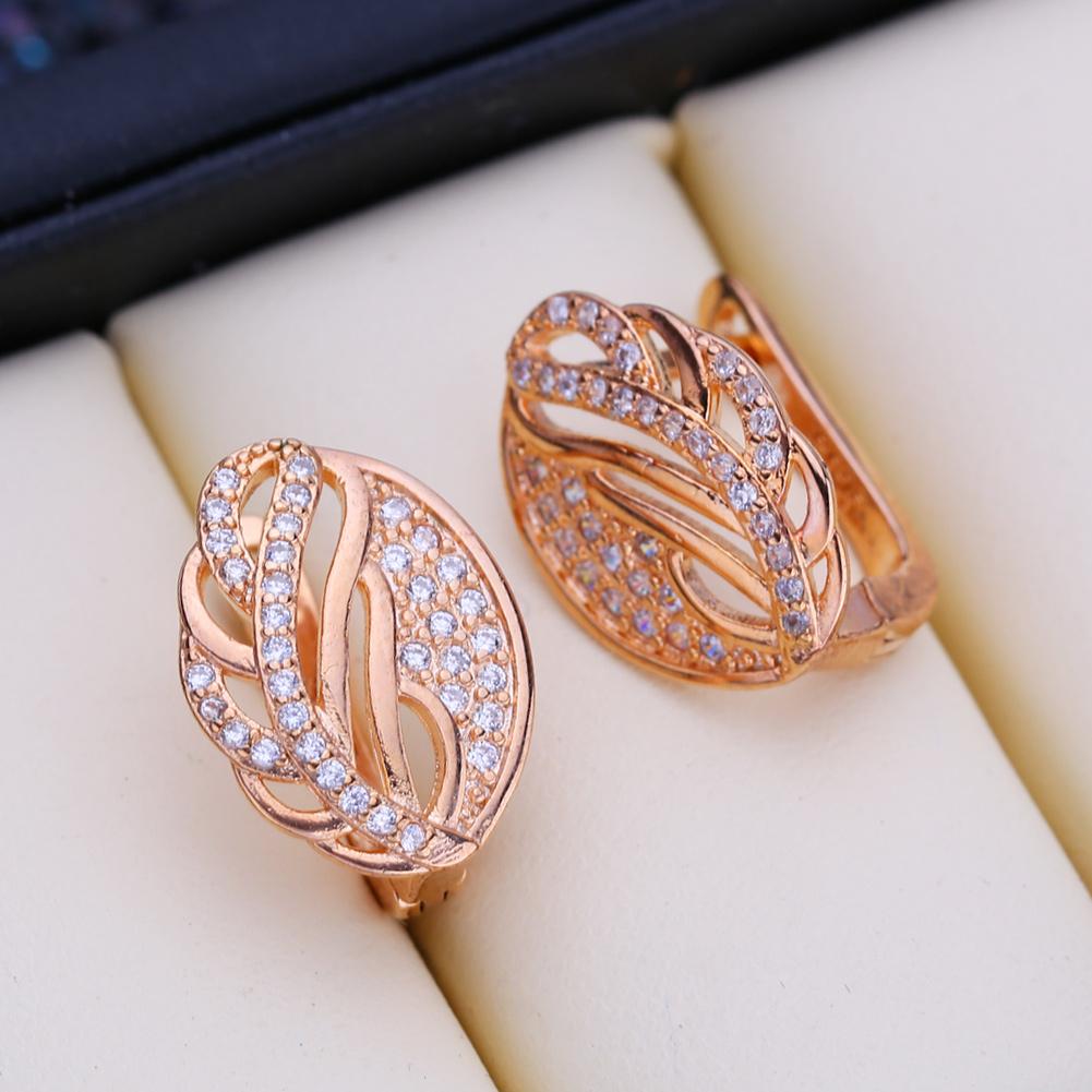 Orecchini a lobo per donna Moda Lusso Zirconia Cubica Orecchini pendenti