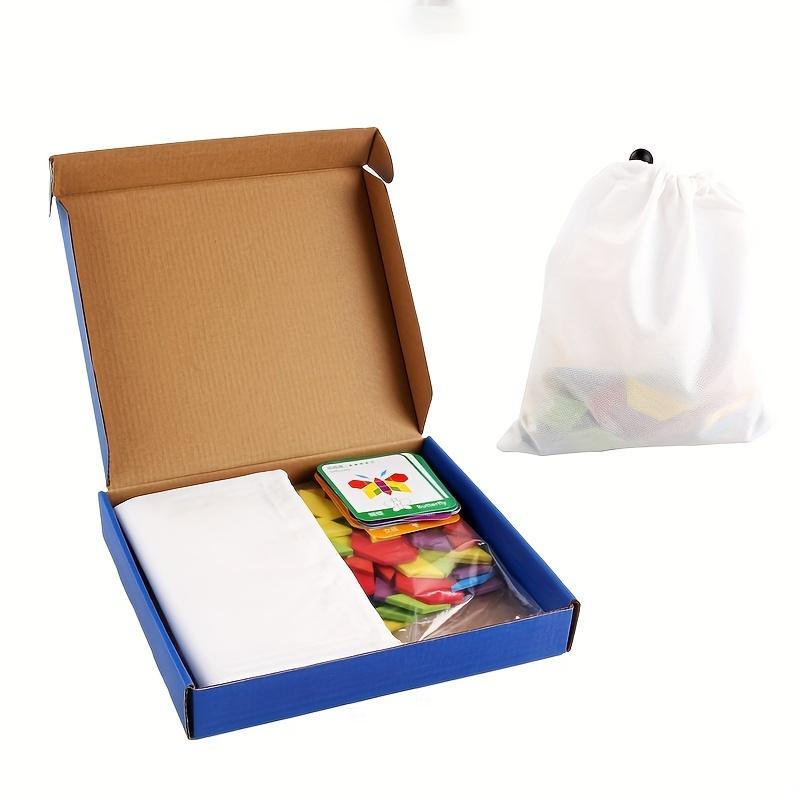 DIY Children's Wooden Toys 155pcs Wooden Jigsaw Puzzle Board Set Colorful Montessori Educational Toys For Children Kids Gift