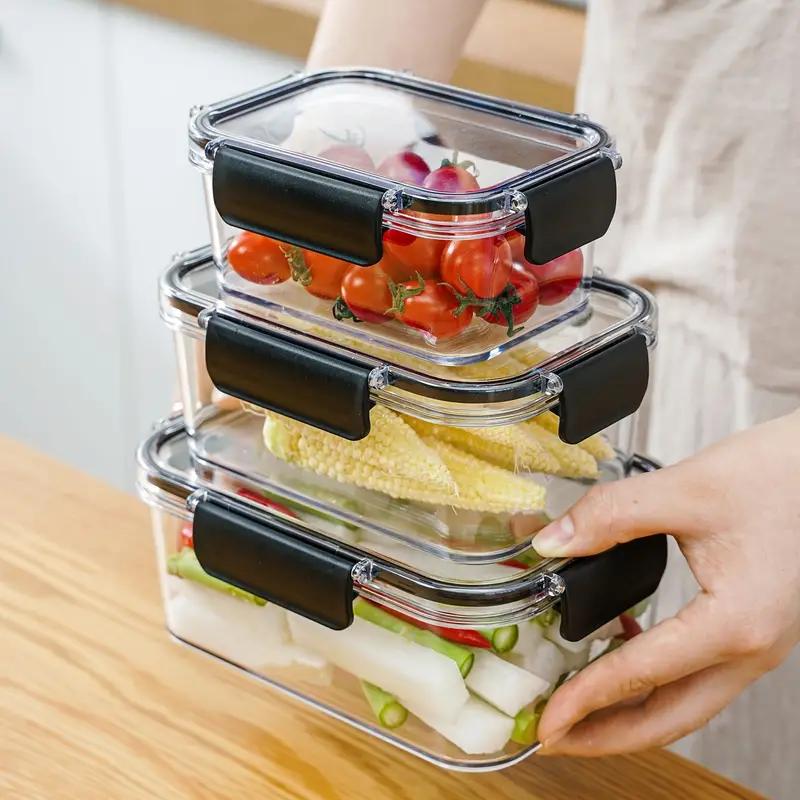 

Цільна коробка для зберігання харчових продуктів з ущільнювачем кришки, ящик для морозильника, банка з горіхами та фруктами для кухонних аксесуарів 15.2oz-1pc