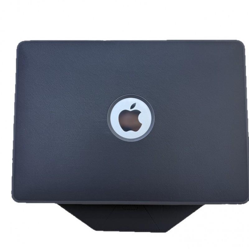 MacBook Air 13 Pro 16 Protective Case With Magnetic Foldable Stand Faux Leather Cover M4 M3