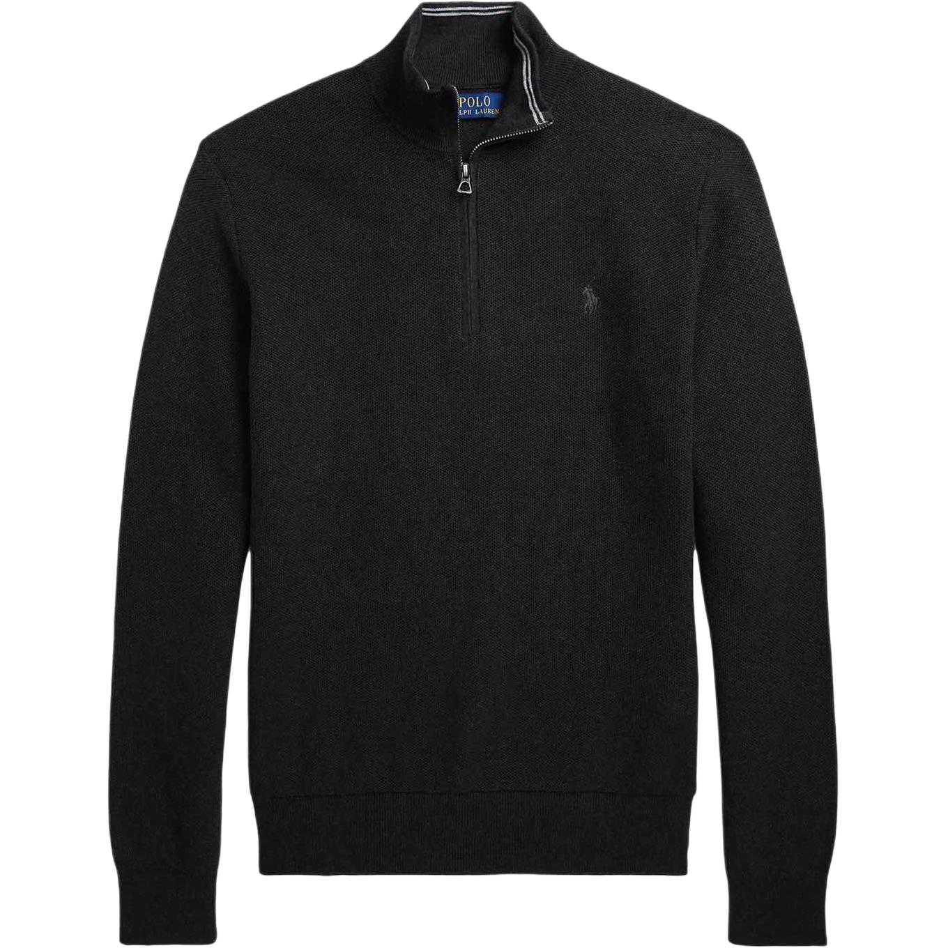 

Polo Ralph Lauren FW25 Светр чоловічий з коміром-стійкою, напівблискавкою, сітчастий, з довгим рукавом, в язаний светр 710929260-008 XL