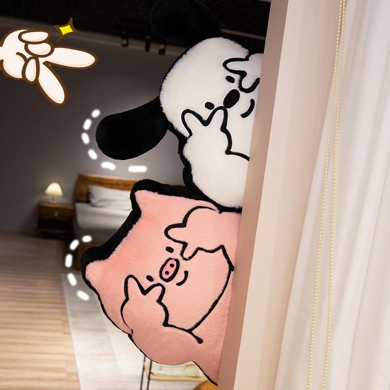 Cartoon Biye Pillow Cute Plush Sofa Cushion Pillow For Girls Soft And Cute Seat Cushion