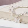 Sweet Beaded Bracelet Zinc Zinc Alloy Simple Bracelet Bangle Butterfly Pendant Bracelet  Daily