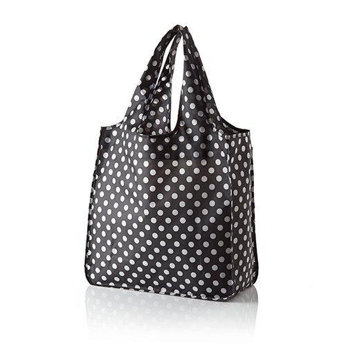 Kate Spade Le Pavillion Reusable Shopping Tote (Black and White Dots) [Parallel Import]