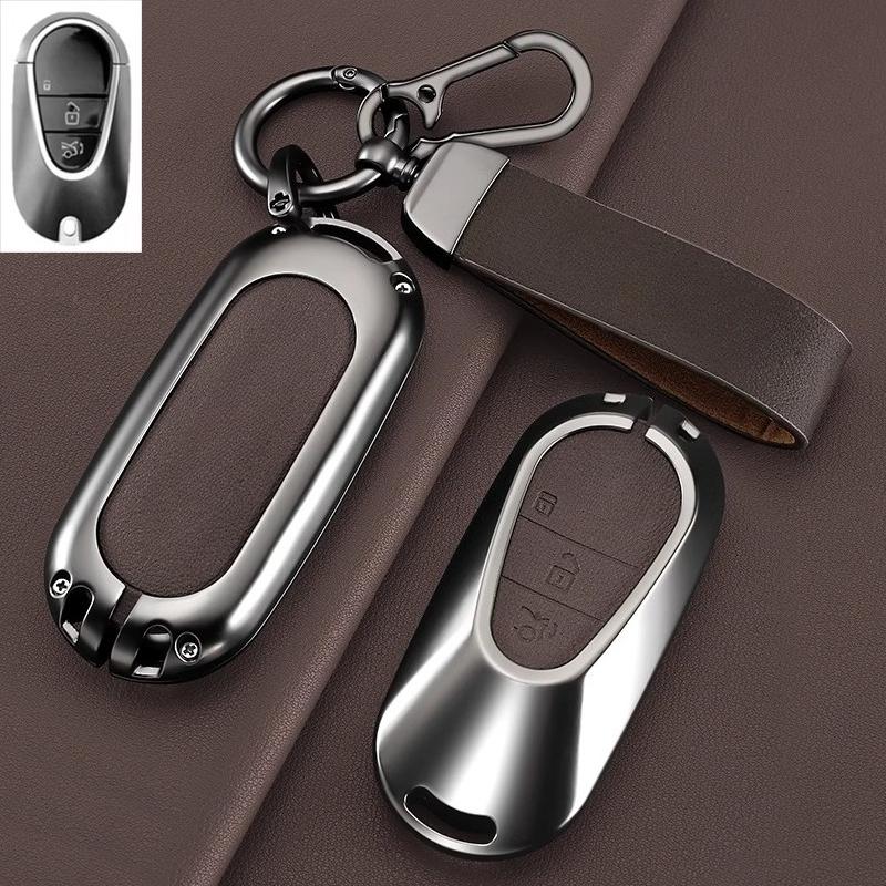 For Mercedes Benz new key protection case C260L shell E300L buckle A200L car glass/GLB/GLC/GLE high-end feel
