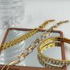 Set di 3 Braccialetti alla Moda Stile Boemo Braccialetto con Zirconi Braccialetto Placcato Oro di Pregio Regalo per Feste Gioielli Regalo di Compleanno