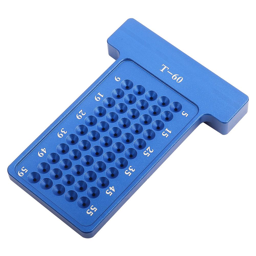 Woodworking T Type Scriber Aluminum Alloy Hole Gauge Carpenter Marking Tool (Red)