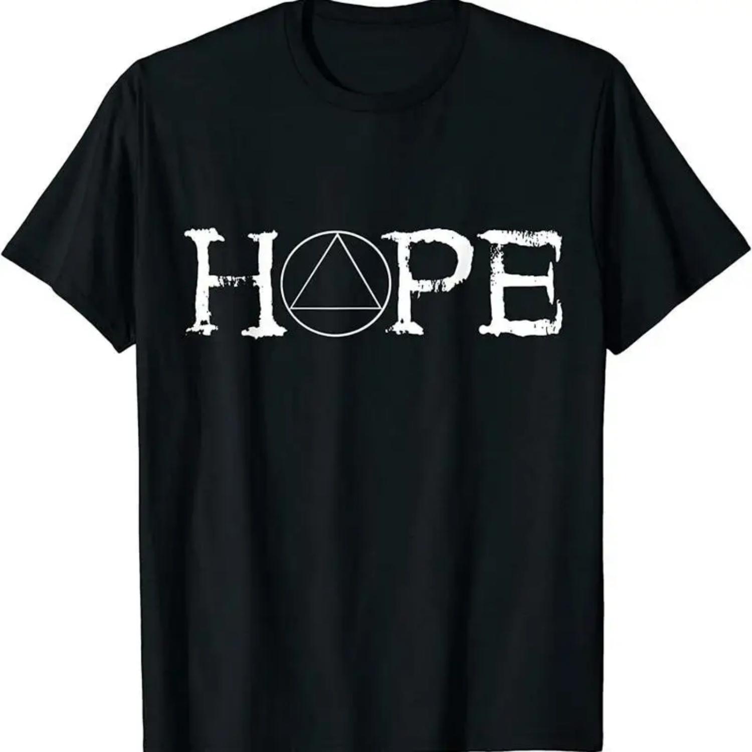 New Hope Recovery Alcoholic Abstinence Sober Aa Support T Shirt Made In Usa S чёрный