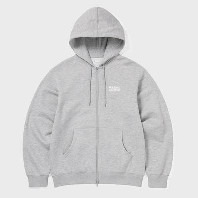 Dieser ist Nie Das Alte Logo Reißverschluss Hoodie Heather Grey