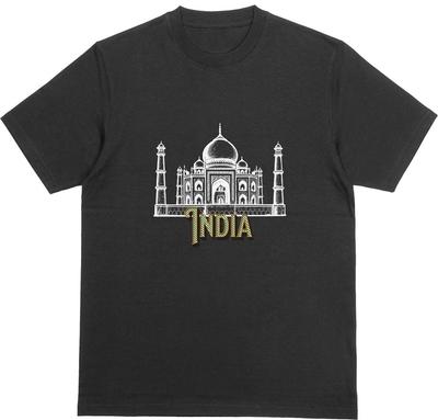 INDIA T-Shirt | Taj Mahal New 7 Wonders Tee | Holiday Tourist Souvenir Top